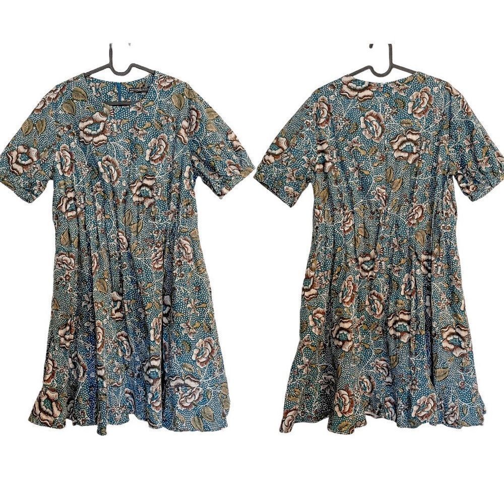 Peruvian Connection Calico Rose Mini Dress - Picture 6 of 8